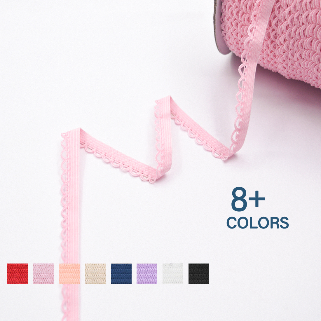 NINE telares-banda elástica de 3/8 "y 10mm de ancho para ropa interior, sujetador y pantalones, accesorios de costura hechos a mano, 2, 5 y 10 yardas accesorios de costura correas para bolsos bies para costura: Plata antigua / 2M