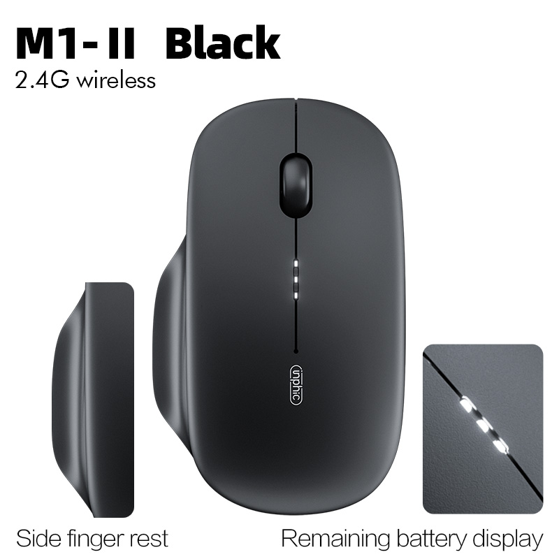 INPHIC M1Profi Kabellose Maus, wiederaufladbare leise Maus, kabellose Bluetooth-Maus mit drei Modi, Leistungsanzeige + Typ-C-Aufladung: Himmel Blau