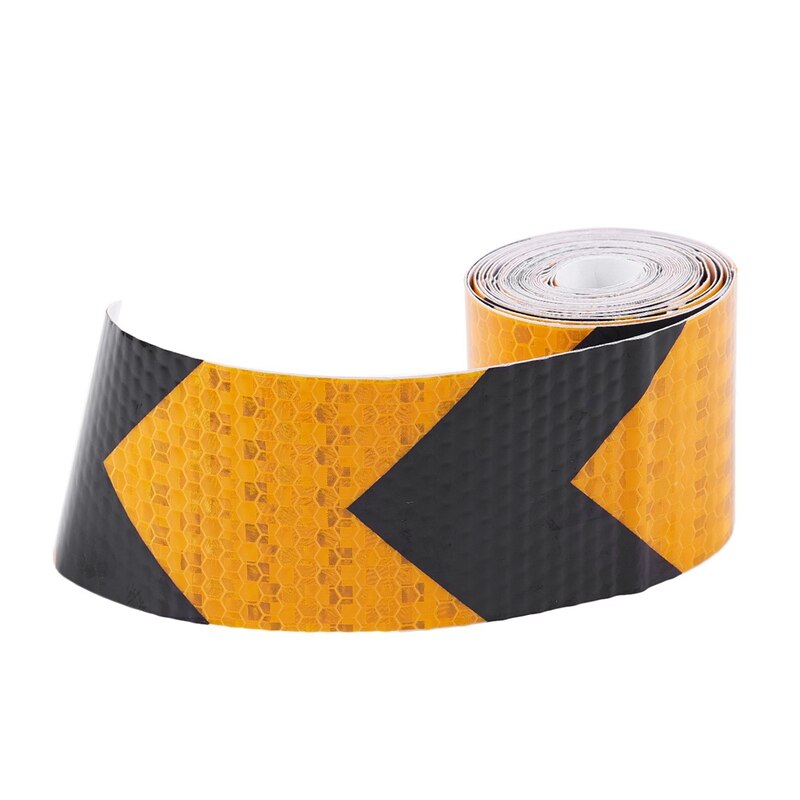 1x 2 Inch X 10Ft 3 Meters Night Reflective Safety Warning Tape Strip Sticker Black Yellow & High Temp Tape 5 Pack Polyimide High