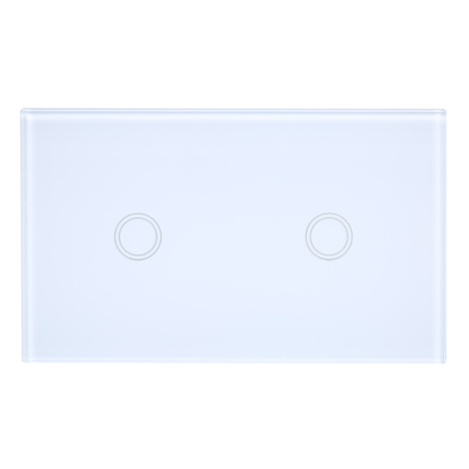 WiFi Smart Touch Wall Light Switch No Neutral Wire Needed Compatible with Alexa and Google Home Single Pole 110V 2 Gang 3 Way