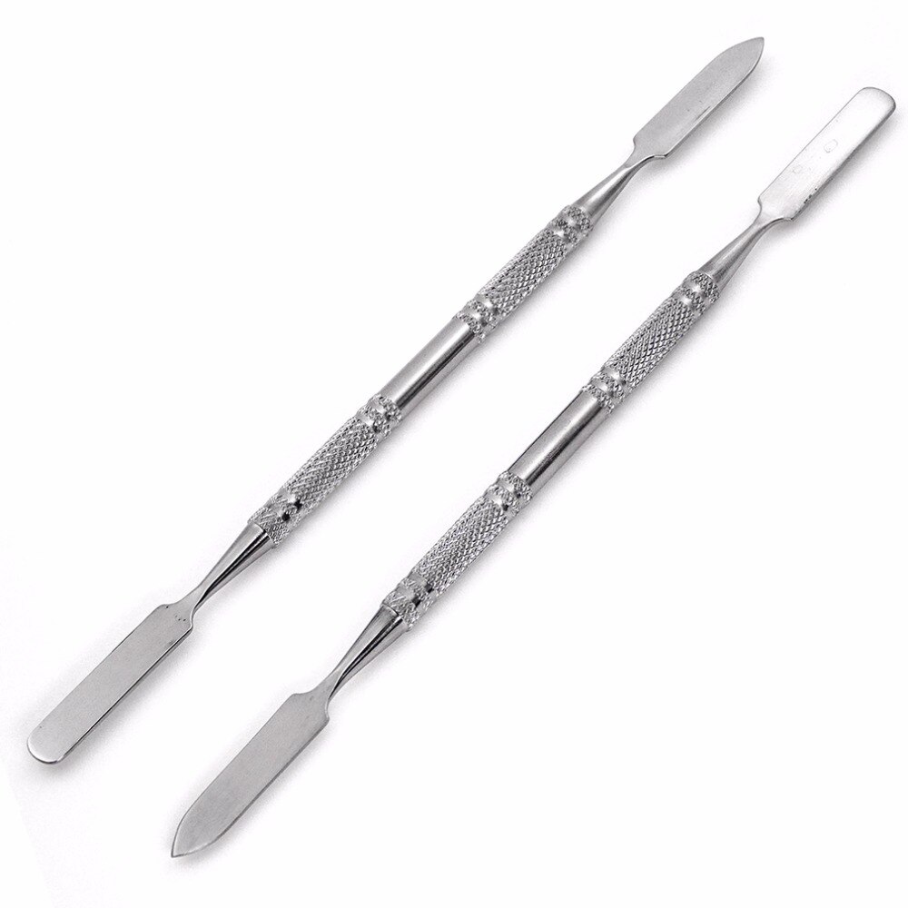 Stainless Steel Makeup Mixer Nail Art Polish Mixing Plate Foundation Eyeshadow Eye Shadow Mixing Palette Spatula Rod Tool