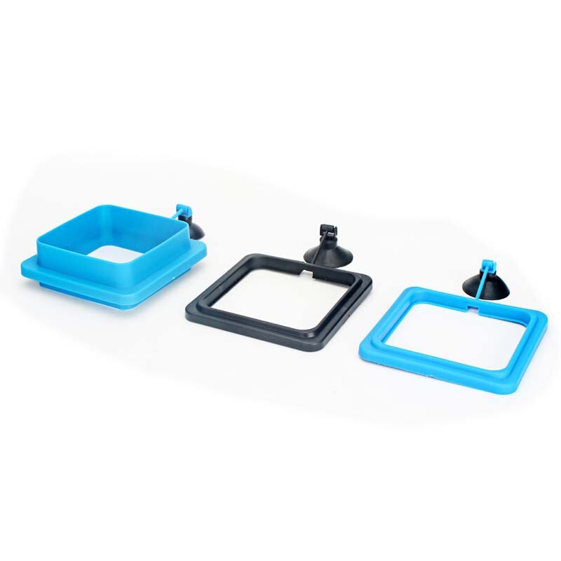 Anillo de alimentación para acuario, estación de pecera flotante, bandeja de comida, alimentador circular cuadrado, alimentador de Comida para peces, anillo con ventosa