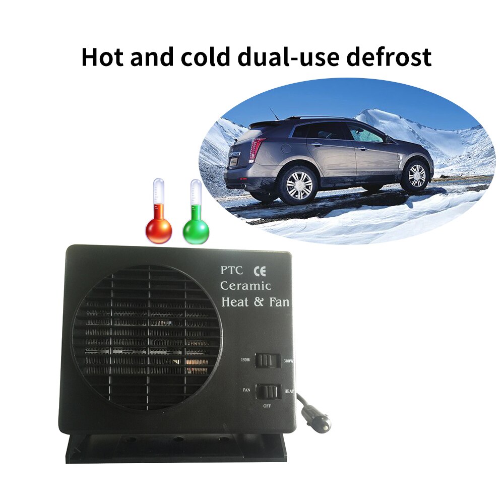 300 W/150 W 12V Auto Ventilator Kachel Schakelaar Keramische Verwarming Warmer Ontdooier Voorruitverluchting Auto Elektrische Verwarming fans Instant Verwarming