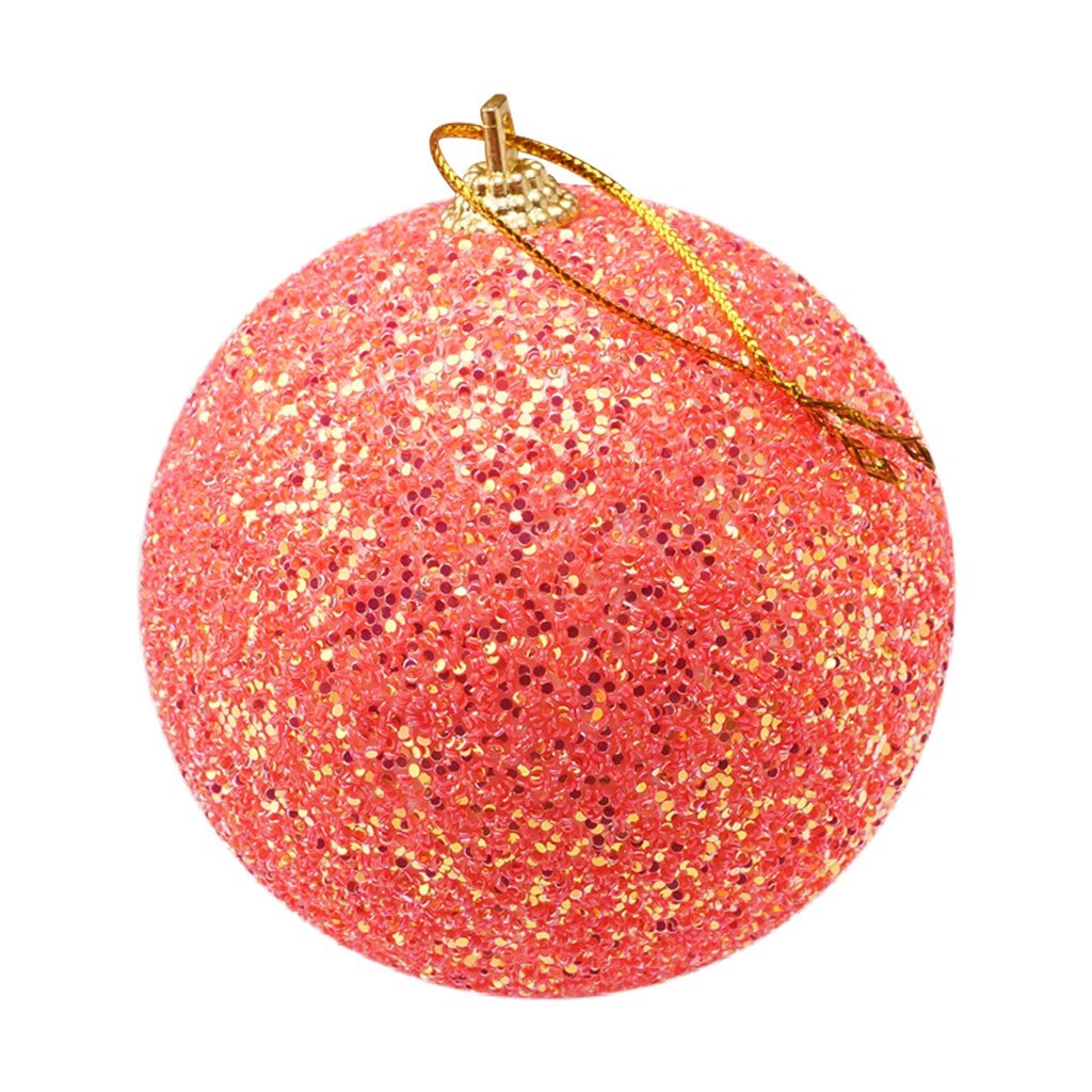 La palla di natale rotonda brilla con decorazioni natalizie per le palle di decorazioni per alberi di natale per feste di famiglia di natale