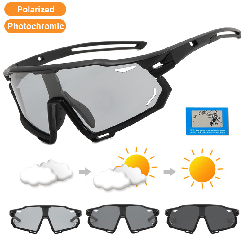 Polarisierte Sportbrille Herren und Damen Fahrrad Photochrome Brillen Berg MTB Radfahren UV400 Sonnenbrille Fahrrad Straßenbrille