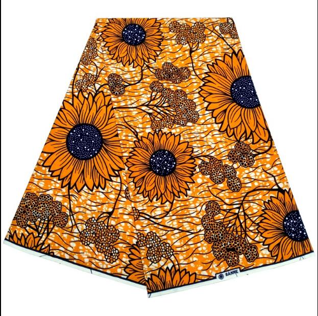 African Super Wax African wax fabric Cotton 6 Yards For dress Print