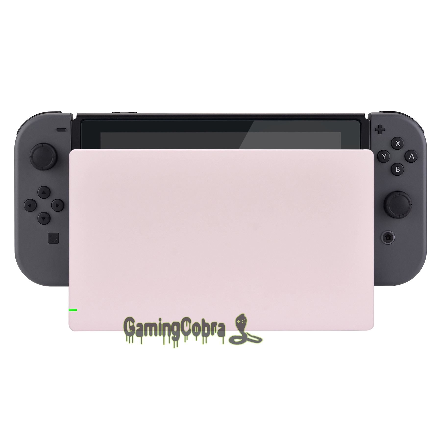 Toque macio personalizado sakura rosa placa frontal diy substituição habitação escudo para nintendo switch dock