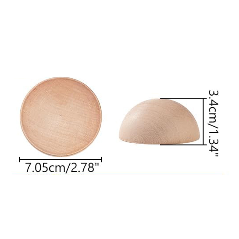 Półokrągłe narzędzia garncarskie, drewniane ceramiczne narzędzie górne Narzędzia robić gliny Narzędzie robić prasowania płytek ceramicznych robić produkcji misek ceramicznych i talerzy: Brązowy