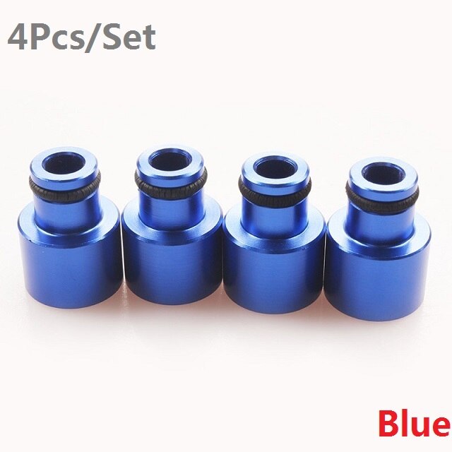 4Pcs/Set Aluminum Injector Adapter Fuel Hat Nozzle Modified Auto Parts Dedicated Universal Tools 2020NEW Car-styling Parts Tools: Blue
