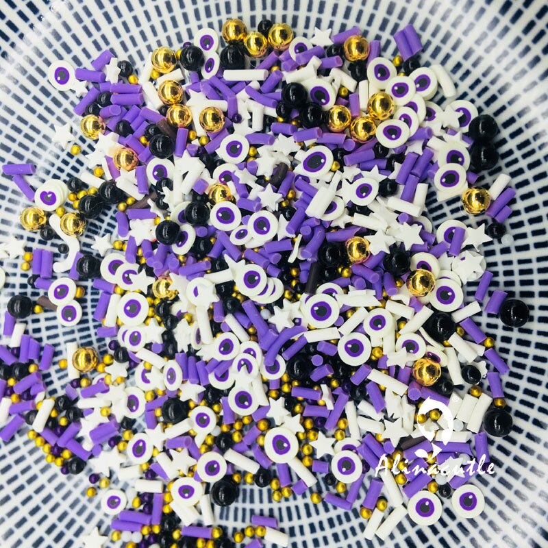 20G Kerst Halloween Plakjes Pailletten Levert Nagels Art Polymer Clear Clay Accessoires Diy Pailletten Plakboek Shakes: Eye