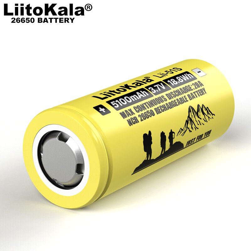 Lii-51S 26650 batterie power 20a wiederaufladbare lithium-batterie 3,7 v 5100ma taschenlampe ausrüstung batterien Power bank