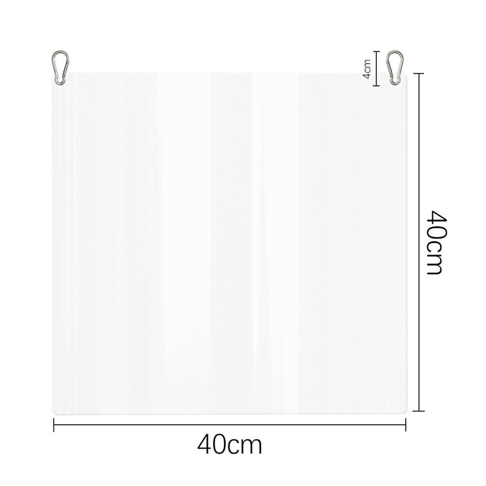 Hanging Clear Perfection Reception Side Protection Safety Isolation Glass Counter Top 50 X 32cm Appeal To Safe Counter Dropshipp