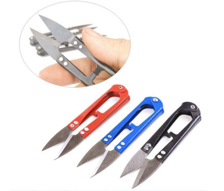 Cutting Sewing Thread Scissors Sewing Stainless Steel U Shape Spring Sewing Scissors for Fabric Cutting DIY Sewing Cut