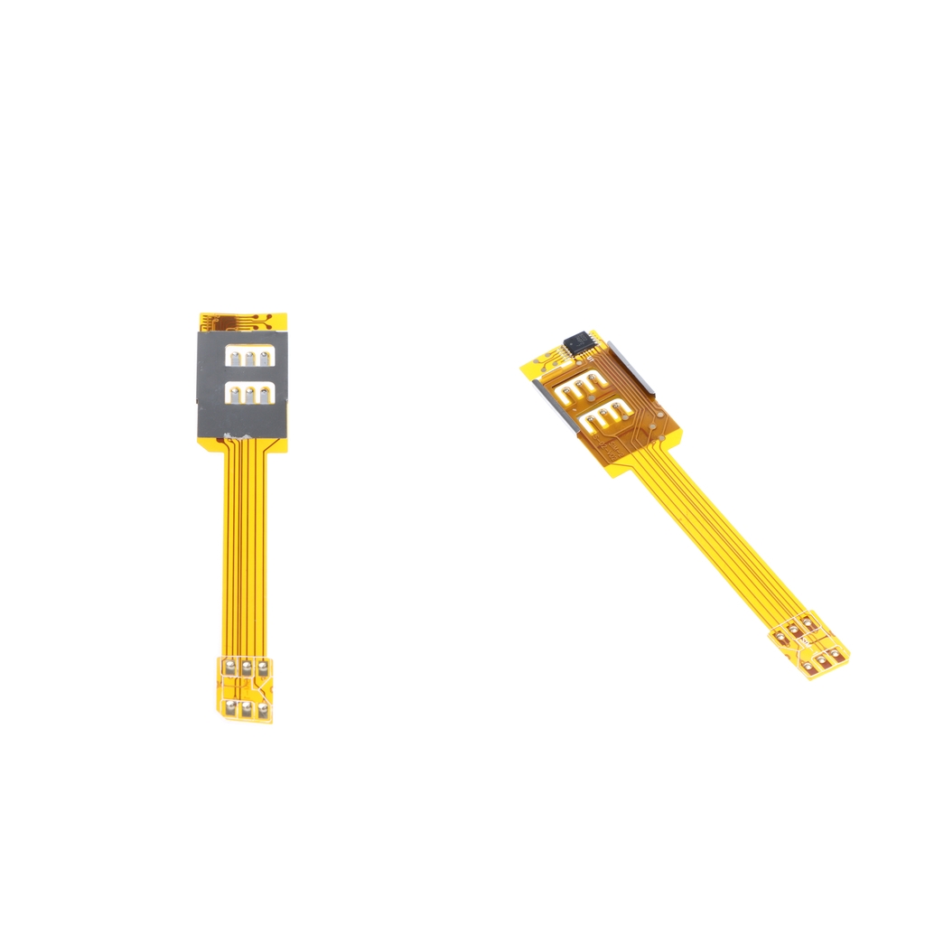 2 Pcs Dual SIM Card Adapter Converter Flex Cable Ribbon For Apple IPhone 6S