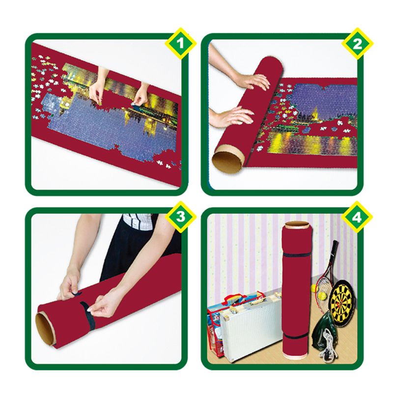 Puzzle Mat Roll Up for Jigsaw Puzzles Upto 2000Pcs Jigsaw Puzzles Roll Up Mat