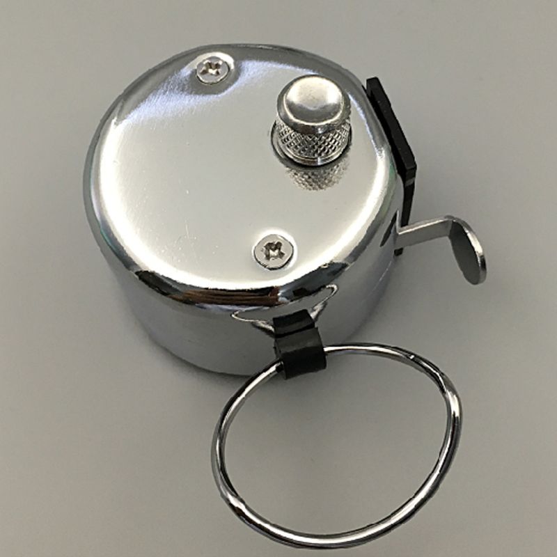 Contatori di conteggio manuale a 4 cifre contatore meccanico Clicker manuale in metallo conteggio Tally in acciaio inossidabile 0-9999 portatile