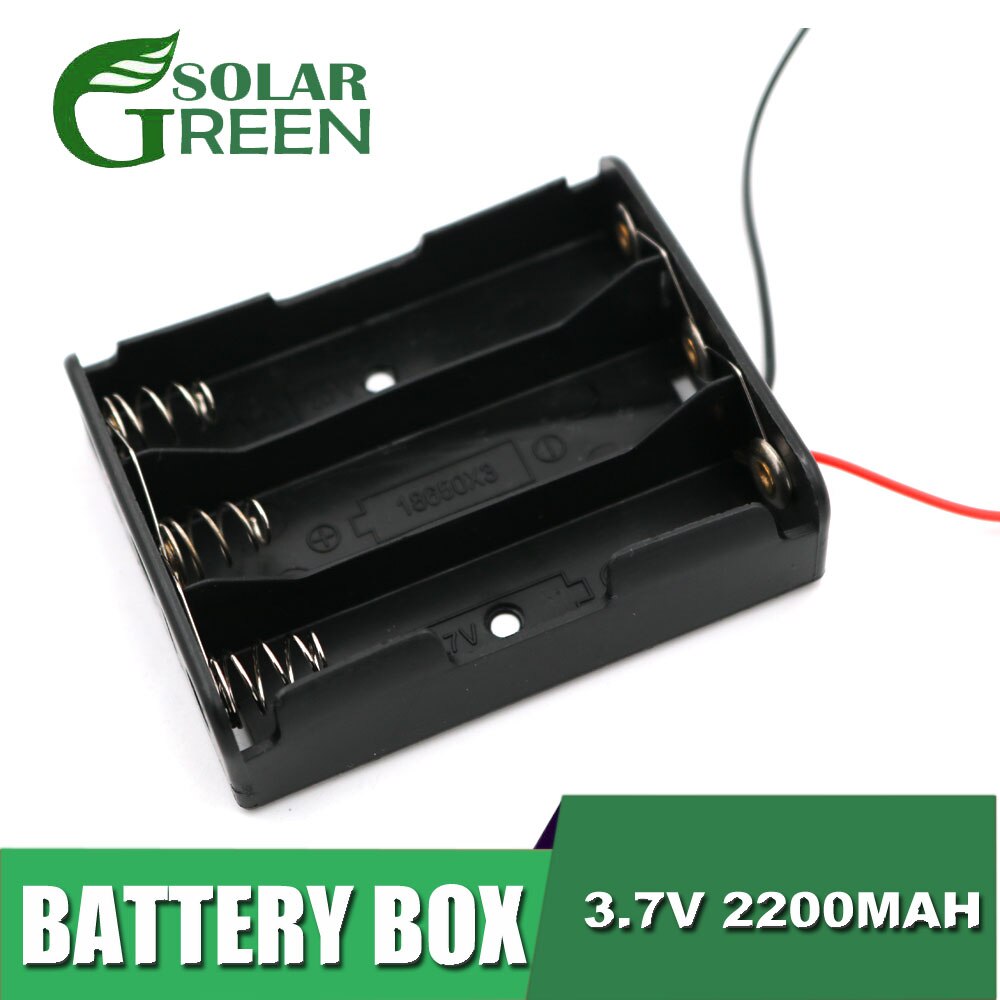 18650 Battery Holder 1 2 3 4 Connector Storage Case Box With Wire Cable Series Parallel connection 3.7V 18650 Lithium Battery: 3P Parallel