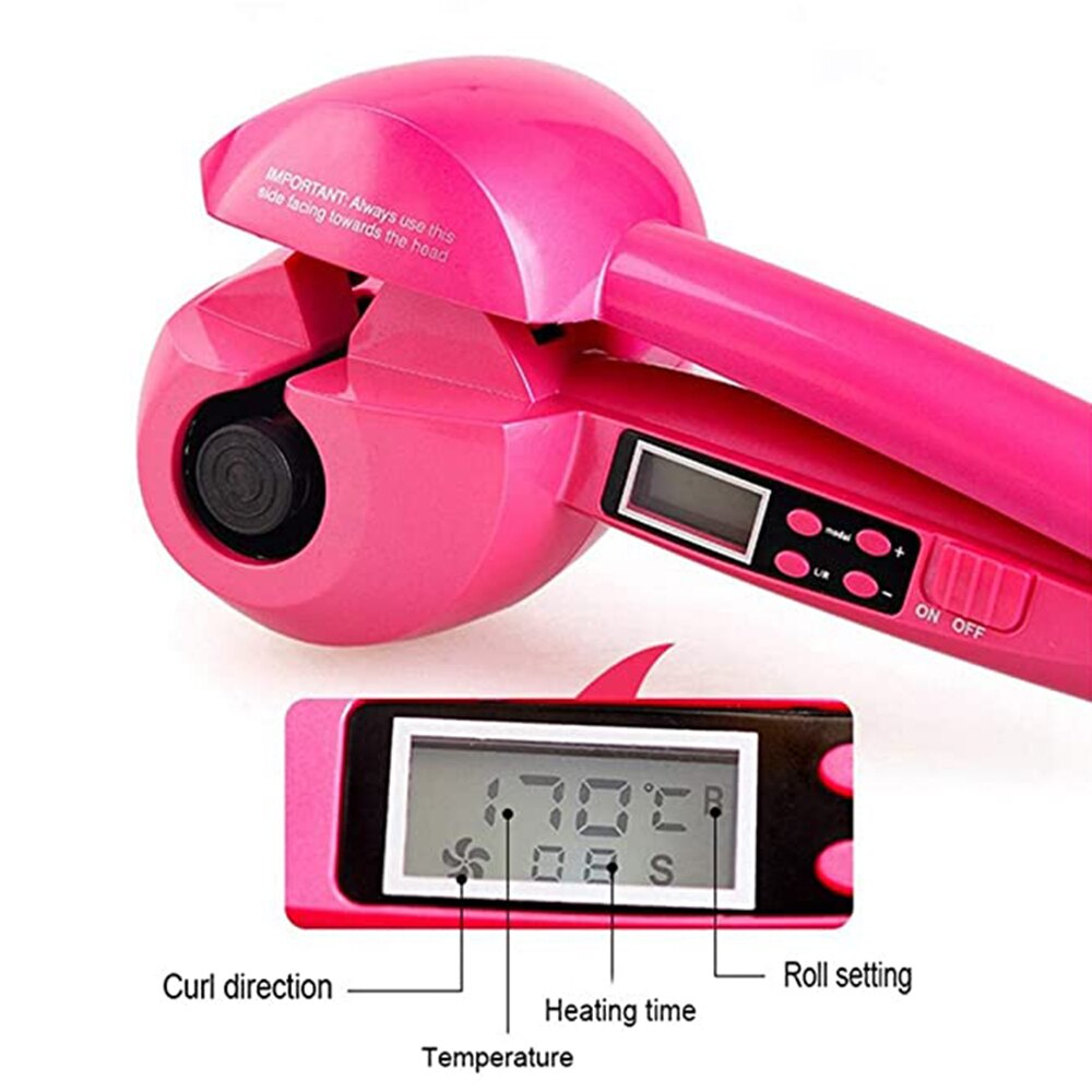 Automatic Hair Curler Magic Curling Iron LCD Screen Ceramic Heating Anti-Scald Wave Curling Iron Hair Care Styling Tool