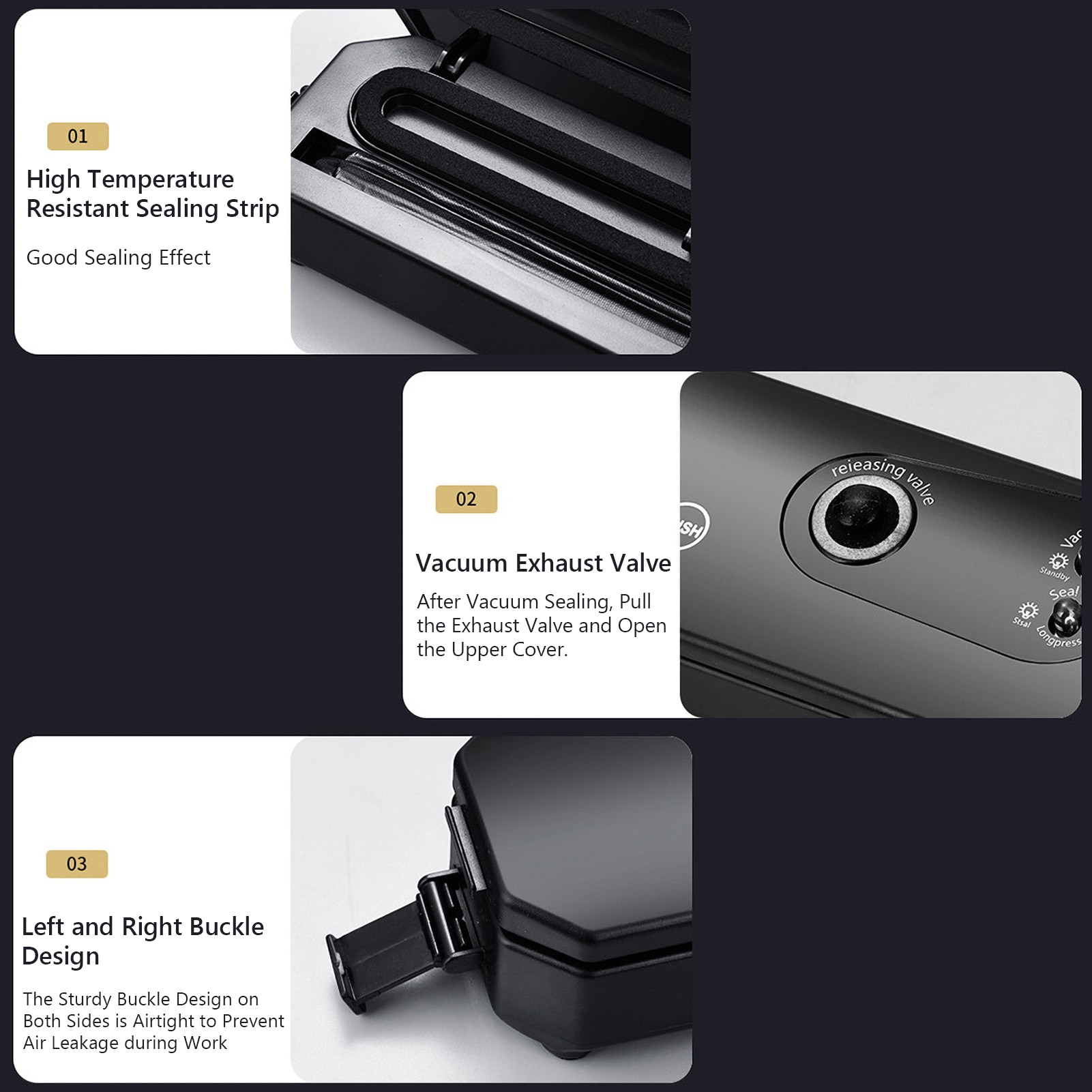 Petite Machine à sceller sous vide automatique pour conservation des aliments, Mini appareil de scellage pour conserver les aliments de précision