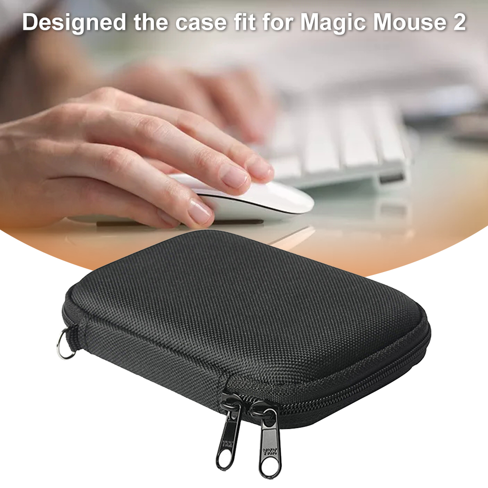 Protective case storage box portable anti scratch travel full protection with lanyard nylon shockproof fit mouse 2