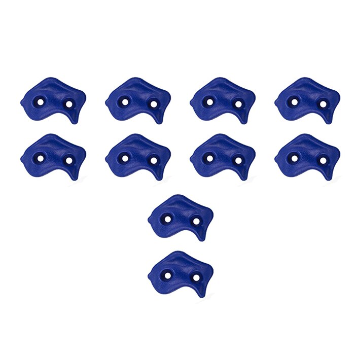 10 Stks/set Rock Muur Klimmen Houdt Voor Kinderen, Indoor En Outdoor Speeltuin Spelen Set Slide Accessoires Met Montage Hardware: 10PCS Blue