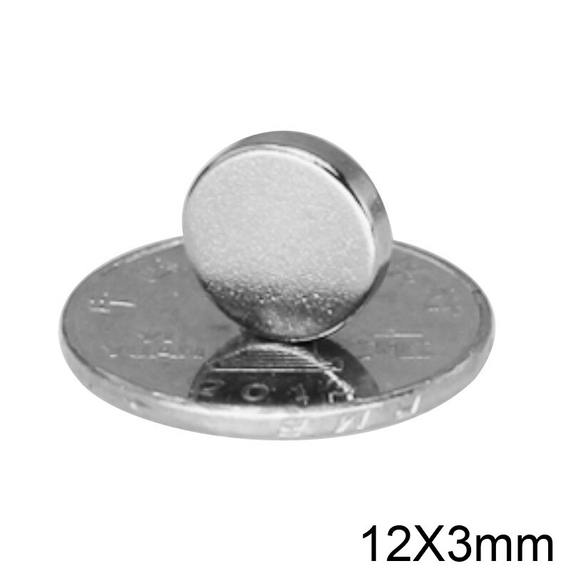 10 ~ 100Pcs 12X3 Mm Zeldzame Aarde Neodymium Magneten 12Mm X 3 Mm Krachtige Sterke Magnetische magneten 12X3 Mm Ronde Diameter 12*3 Mm