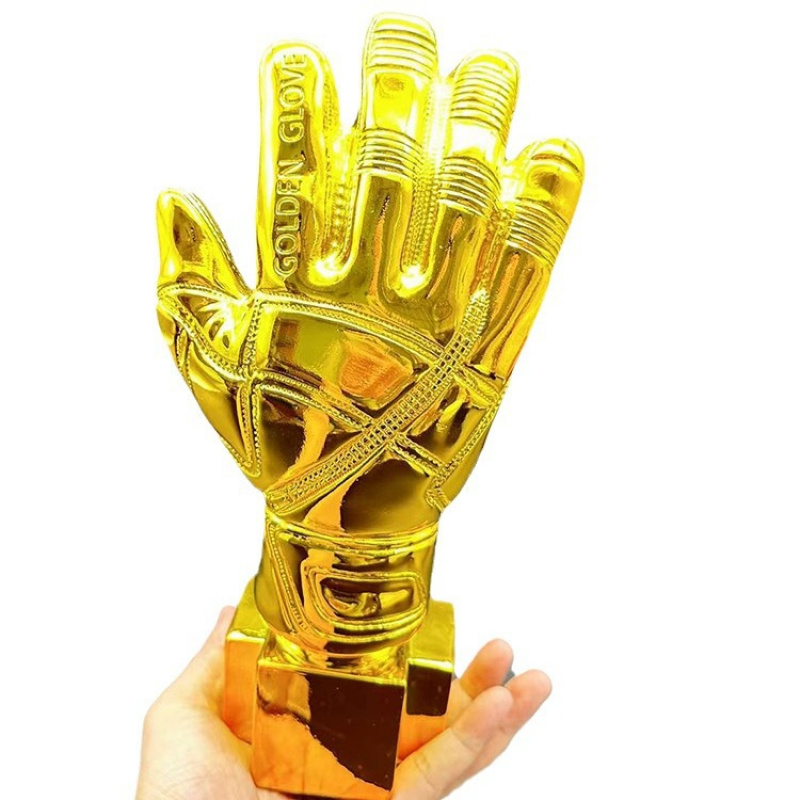 FußBall-Trophäe, goldene Handschuhe, Trophäe für Fußballfans, Souvenir, Torwart-Trophäe, goldener Handschuh, Auszeichnung