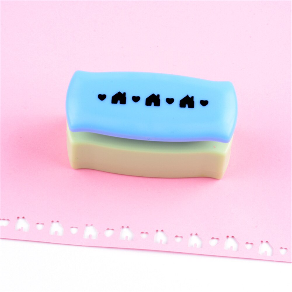 Mini Paper Craft Puncher Hole Punch Shaper For DIY Greeting Card Random Color 1Pc