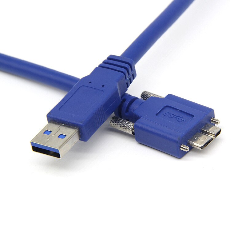 Usb 3.0 Type A Naar Micro B Kabel Voor Externe Harde Schijf Usb Hdd Datakabel Met Bevestigingsschroeven 0.6M/1M/1.8M/3M