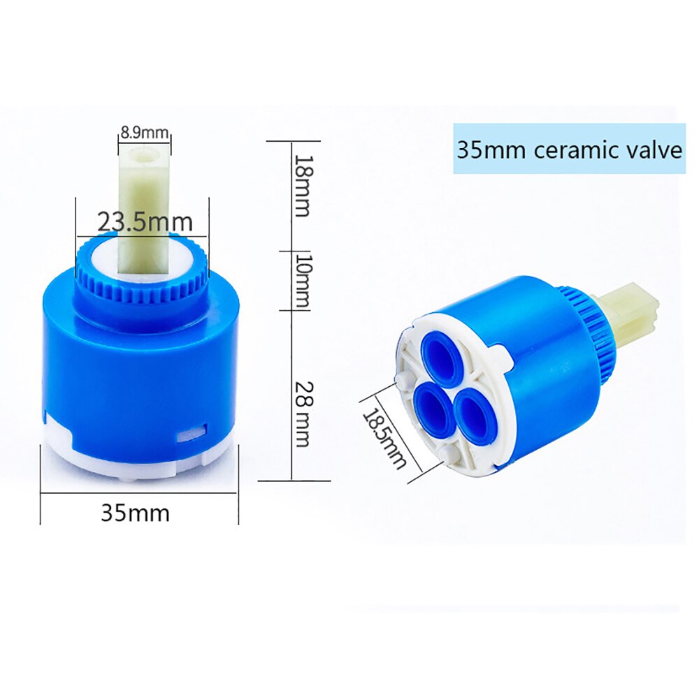 General Ceramic Cartridge Disc Valve Faucet Shower Flow Control Valves And Cold Filter Water Mixer Tap Inner Controller 35mm: 35mm