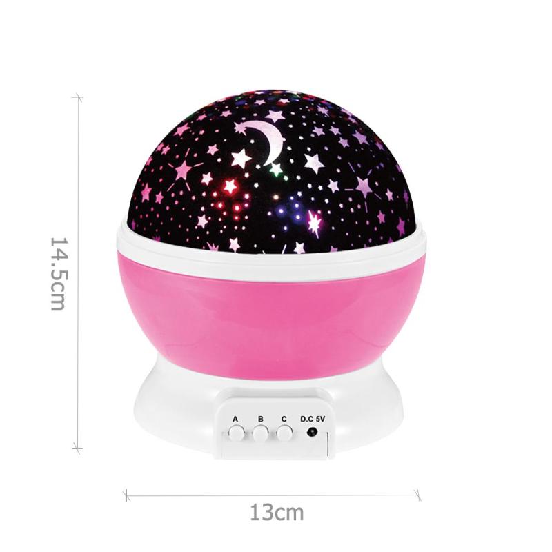 Romantic Starry Sky LED Projector USB Night Light Kids Luminous Toys Chrismas Romantic Colorful Led Projection Lamp Lights