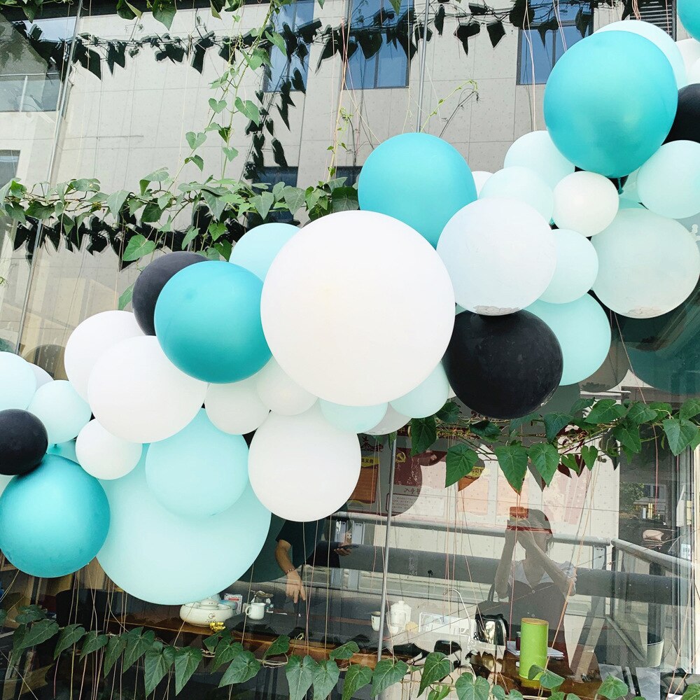 116 stuks Diverse maat Latex Ballonnen met ballonnen Keten voor Bruiloft Babyshower Xmas Feesten en Evenementen Decoratieve Achtergrond