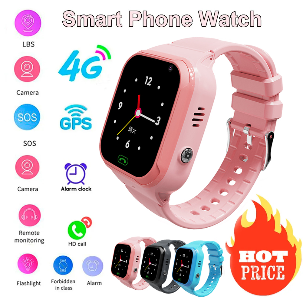 Per Xiaomi 4G Smart Kids Watch SOS Localizzazione GPS Fotocamera Sim Card Videochiamata Orologio telefonico Localizzatore GPS Smartwatch bambino impermeabile