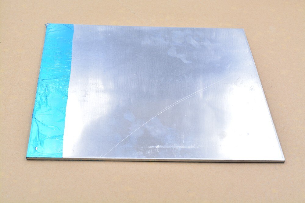 Lot De 6 Plaques Aluminium 6061 ZOFUN - 20x20 Cm, épaisseur 2mm - Avec Film De Protection Pour Bricolage