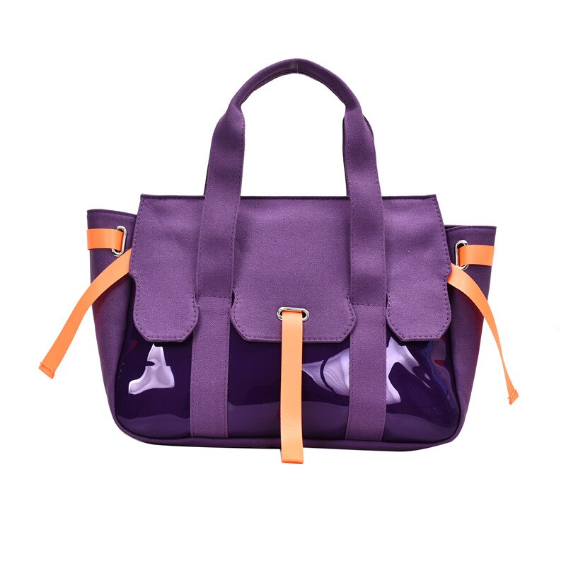 Sacs en vrac sacs à main populaire nouvelle marée sauvage Ins une épaule sac à main toile sac à bandoulière: purple