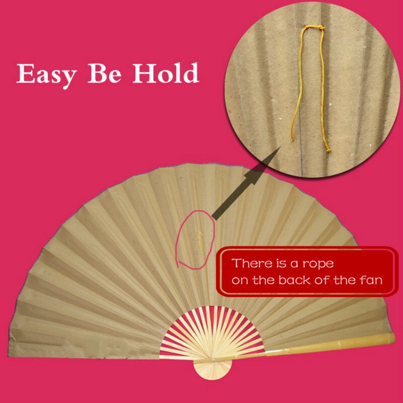 Wall Mount Decorative Paper Fan Large Classical Fan Retro Oversized Paper Fans Spring Festival Living Room Decorative Fans