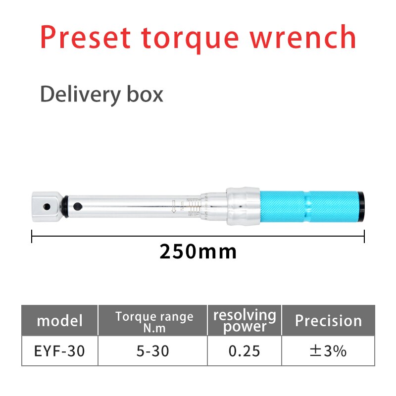 Preset Open End Interchangeable Torque Wrench Open End Spanner Torque Wrench 6N.m 20N.m 25N.m 30N.m 60N.m: 5-30N