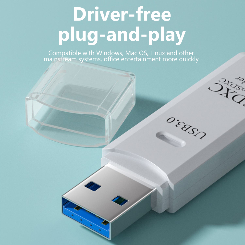Crouch-lector de tarjetas USB 3,0 a Micro SD, adaptador de tarjeta de memoria TF para PC, Accesorios para ordenador portátil, lector de tarjetas inteligente 512G