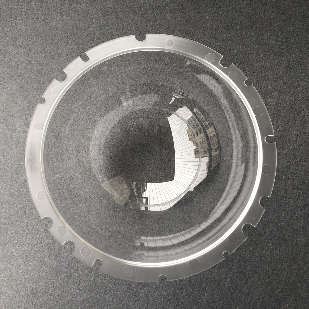 9 Inch Security CCTV Camera Dome Protector Housing Acrylic/PC Crystal Clear Optical Plastic Hemisphere with Pre-Drilled Holes