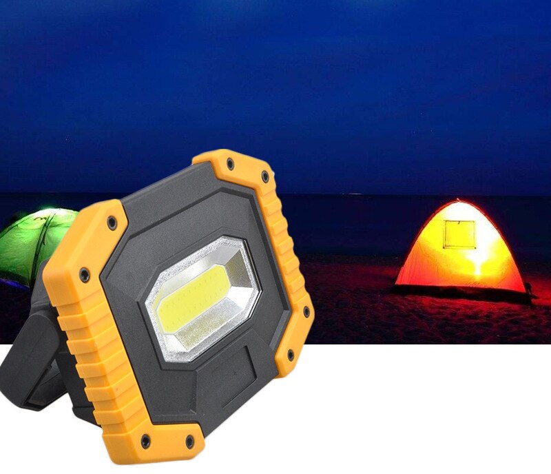 Portable LED work light Rechargeable COB work lamp waterproof LED flood light with bracket suitable for outdoor Car Repair