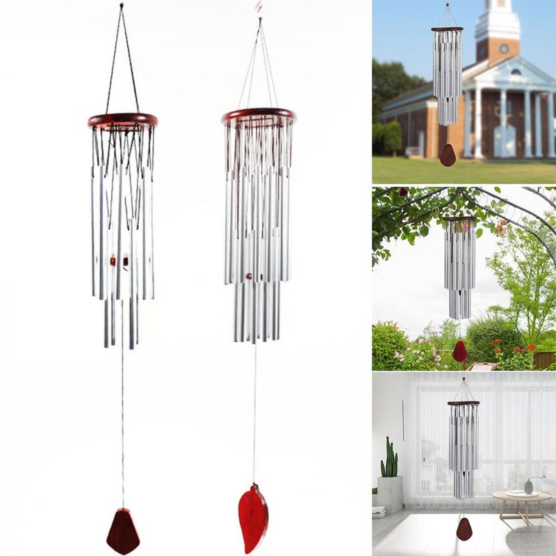 Large 12/27 Tubes Wind Chime Chapel Bells Wind Chimes Outdoor Garden Home Decor Multi-tube Anti-rust Wind Chimes