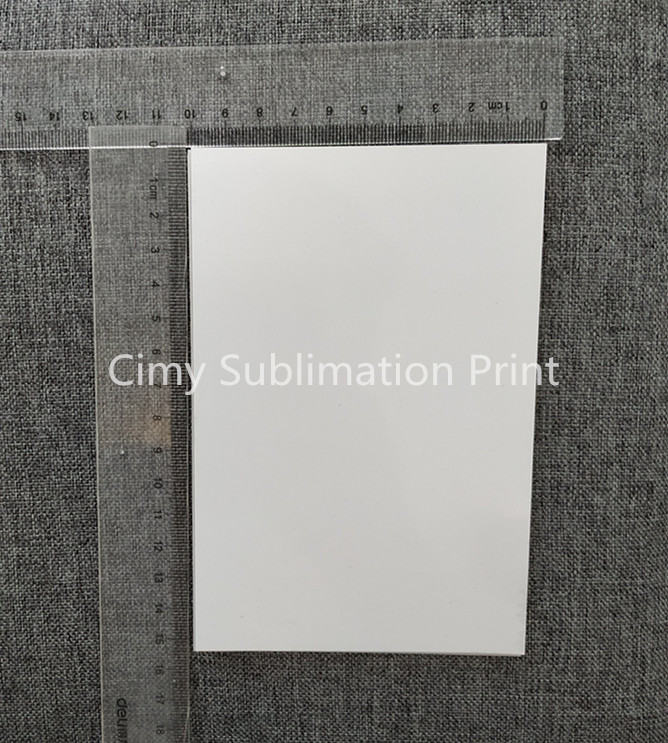 40 feuilles 0.5mm A6 blanc Sublimation plaque de métal en Aluminium feuille nom carte impression Sublimation encre transfert bricolage artisanat