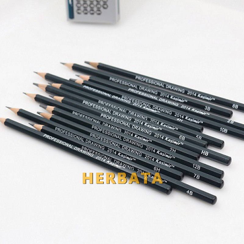 Artist 14Pcs/set Graphite 2H-8B Sketch Pencil Set For Pencil Drawing Tools Charcoal Pencils Set Art Supplies