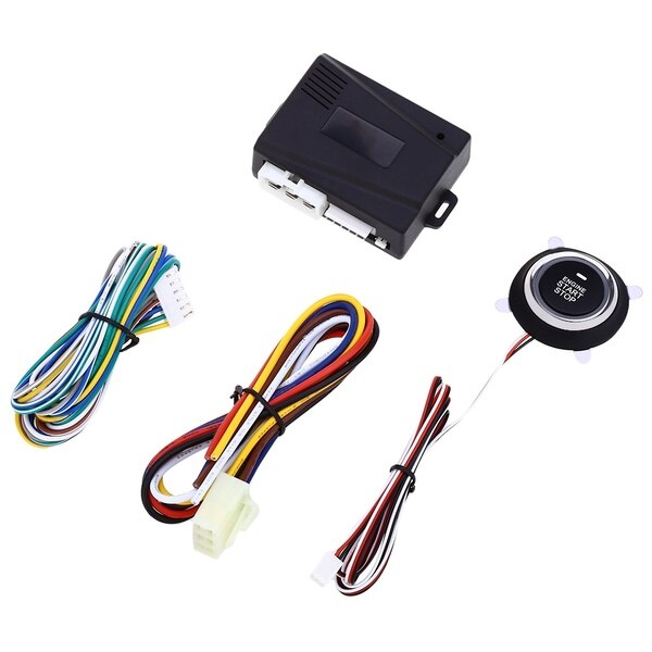 Universal bilmotor start stopp trykknapp system auto start-stopp knapp bilalarm fjernkontroll motor tenning startknapp 5: Default Title