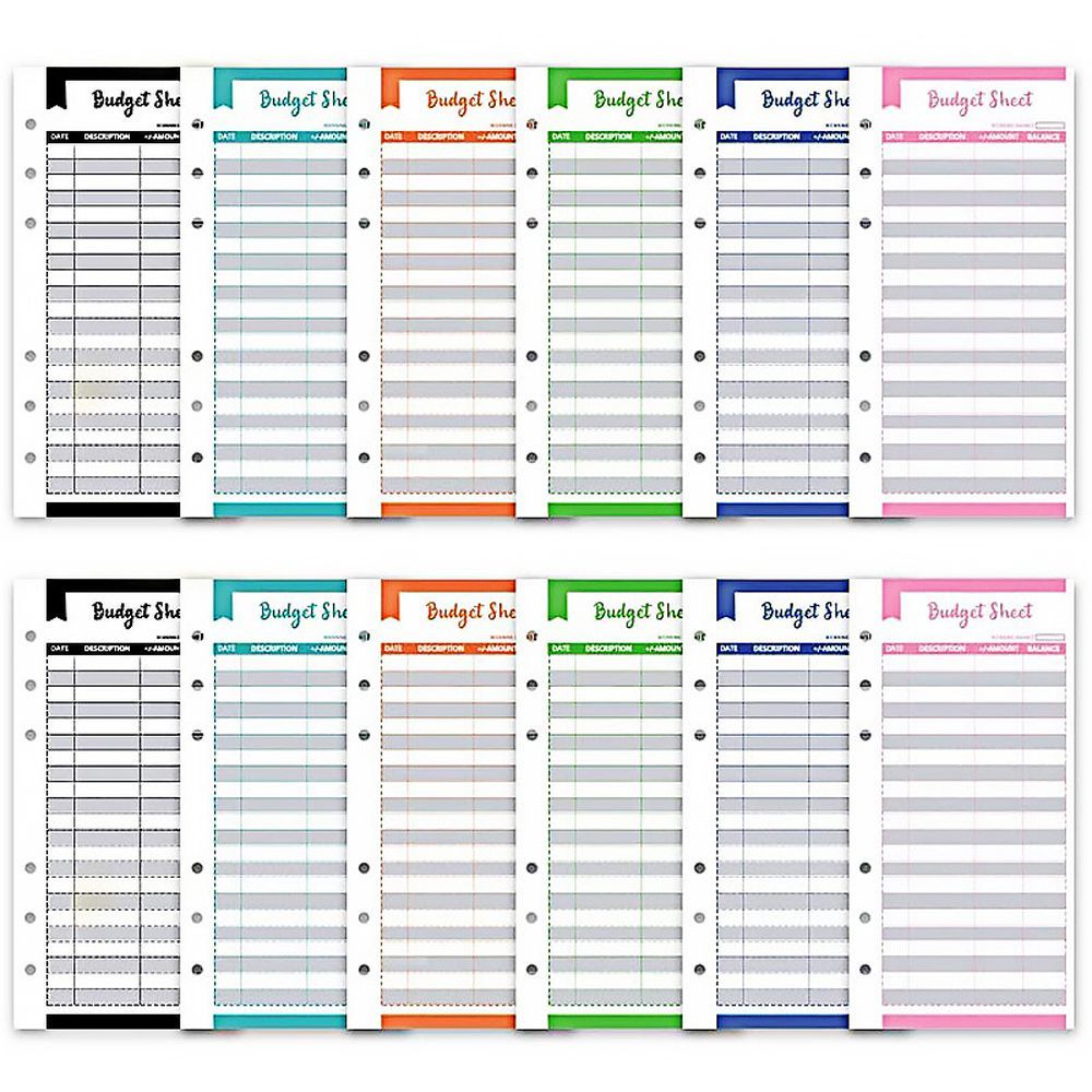 Ledger Book for Budgeting Budget Tracker Sheets A6 Size Budget Envelopes Budget Sheets Expense Tracker Budget Binder