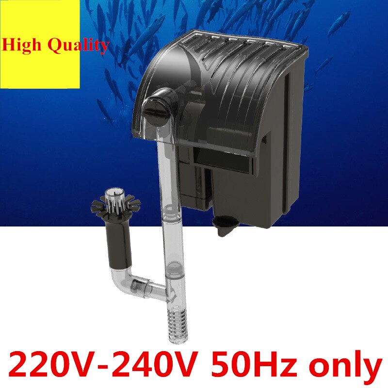 Aquarium Waterfall Filter Pump Aquarium Surface Skimmer Tank External Filter Wall-mountable Oil Film Processing Protein FA007