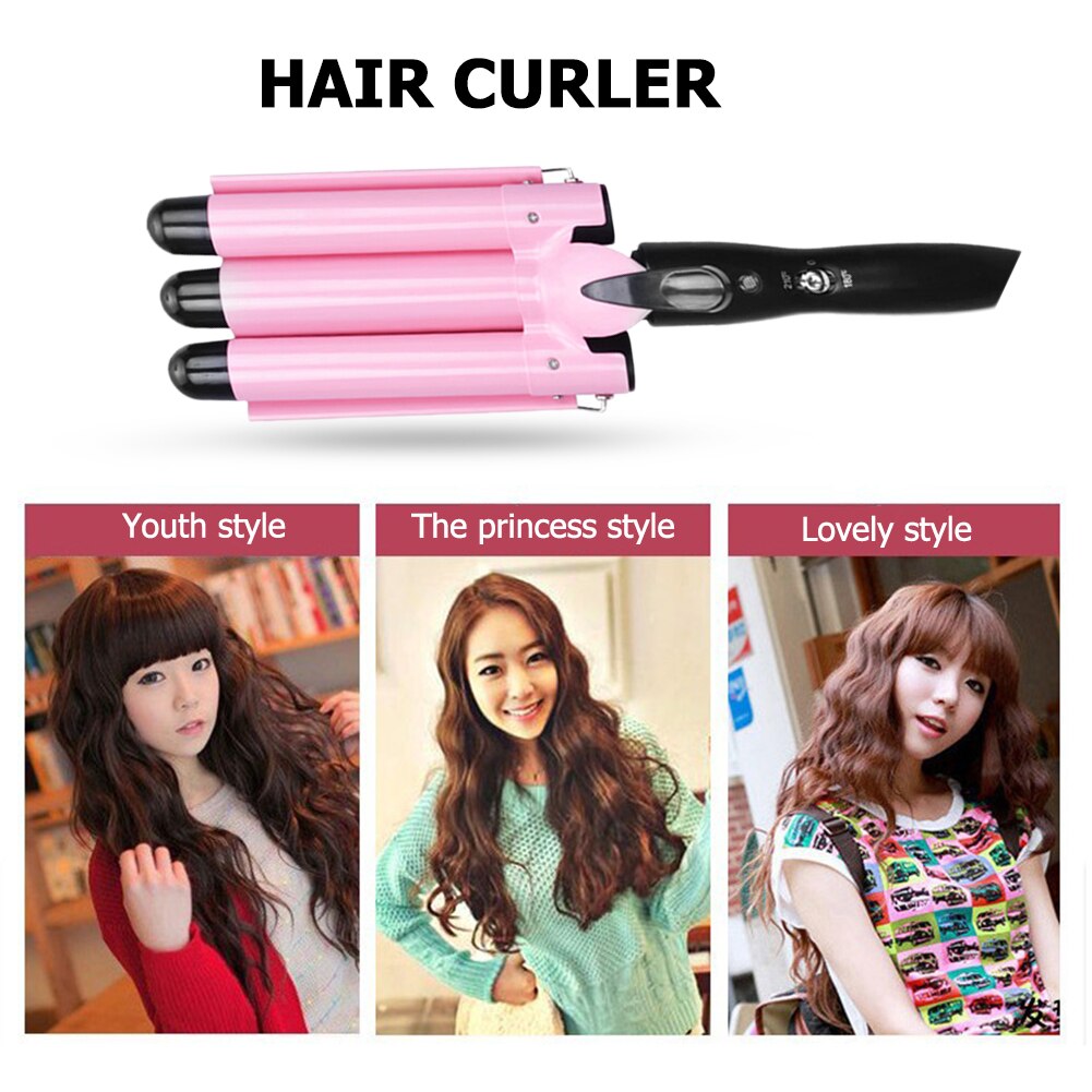 Hair Curling Iron Ceramic Triple Barrel Hair Curler Irons Hair Wave Waver Styling Tools Hair Styler Wand