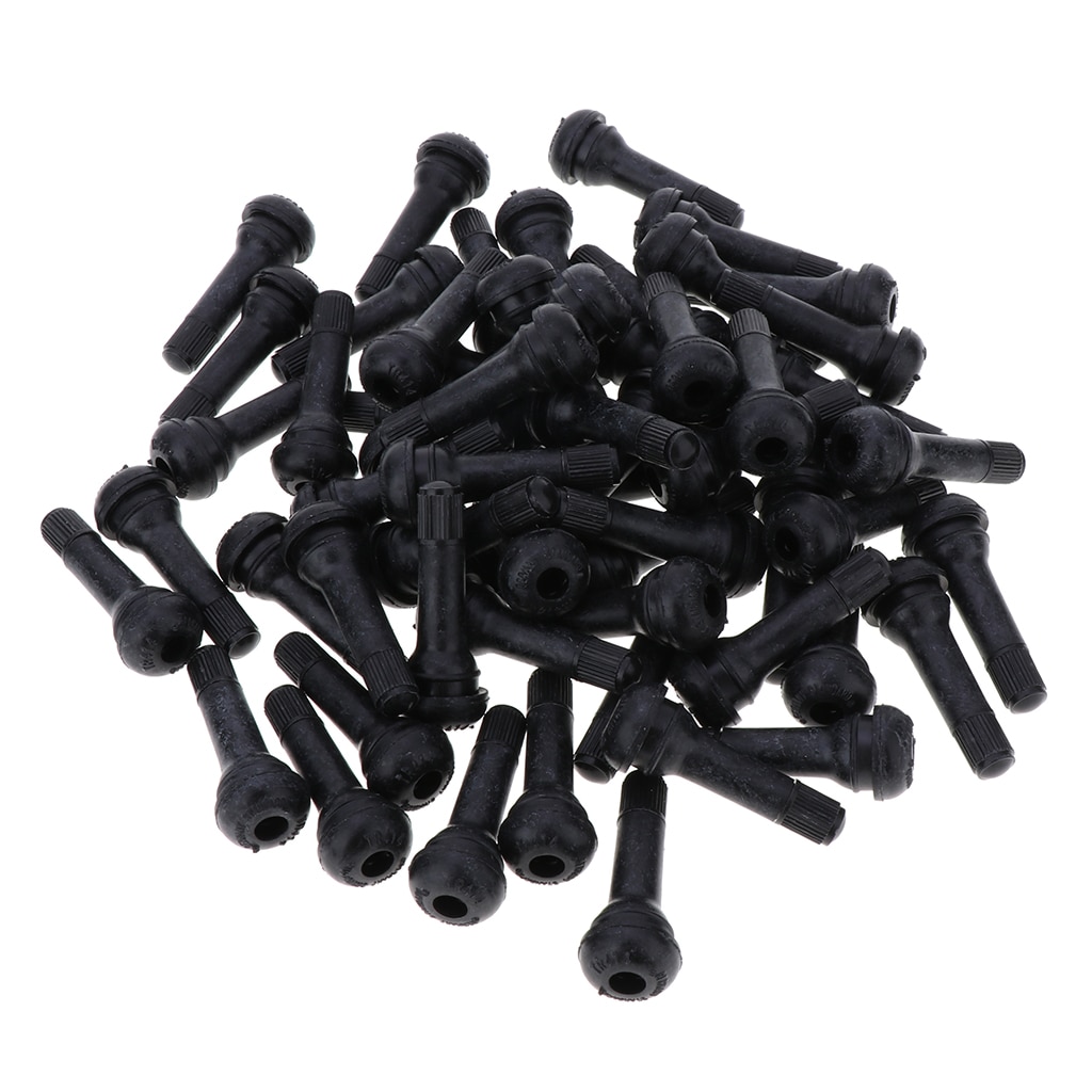 TR414 Valve Stem - 100 Pcs Car Rubber Tire Tyre Valve Stem Set