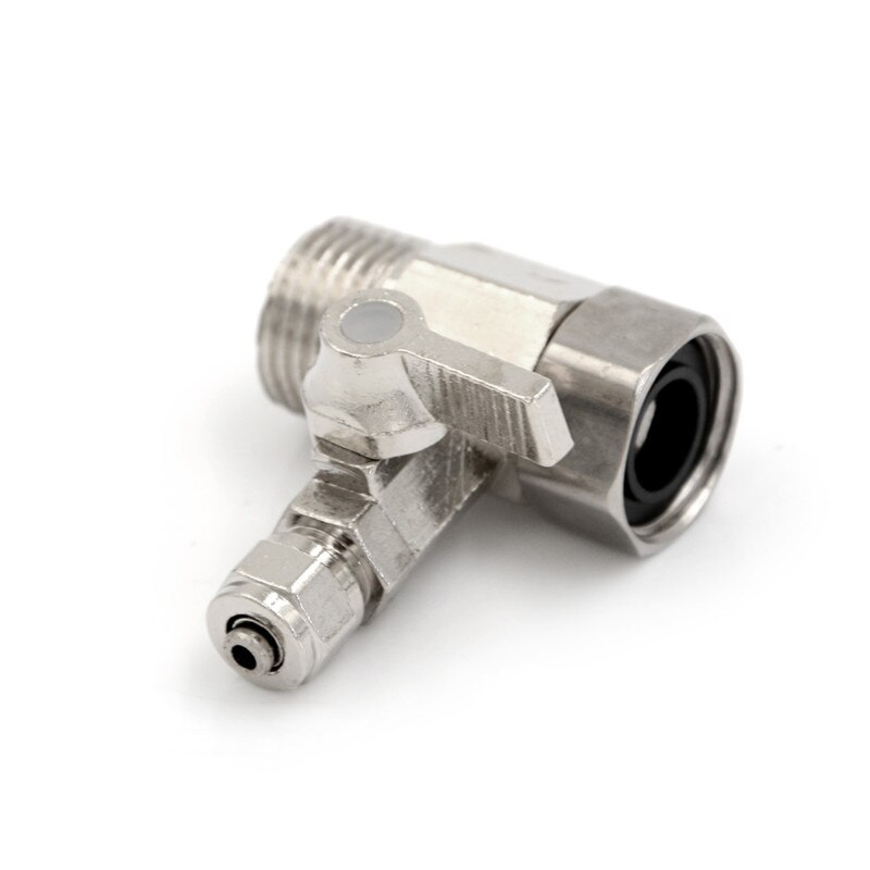 1 pièces filtre à eau purificateur adaptateur 1/2 ''à 1/4" robinet à tournant sphérique robinet sûr cuivre nickelage
