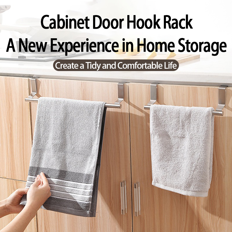 Rvs Handdoekenrek Keuken Handdoekhouder Gootsteen Accessoires Badkamer Handdoekhouder Onder Gootsteen Organizer SNJ004